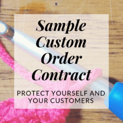 free downloadable custom order contract | Hooked by Kati