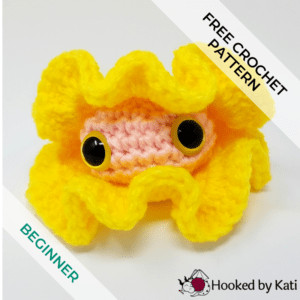 little oyster free beginner crochet pattern, Hooked by Kati