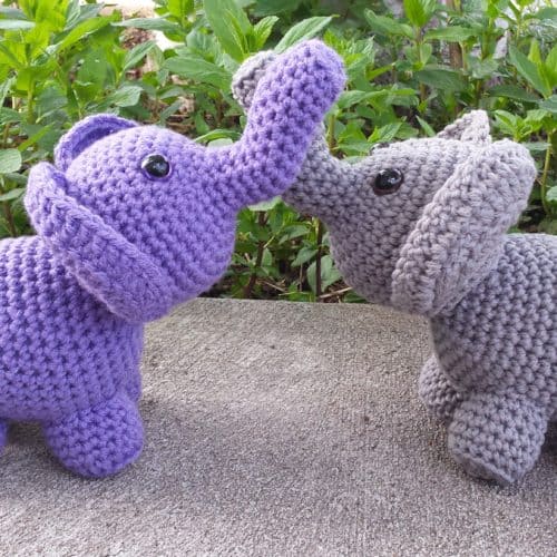 Free Elephant Amigurumi Crochet Pattern | Hooked by Kati