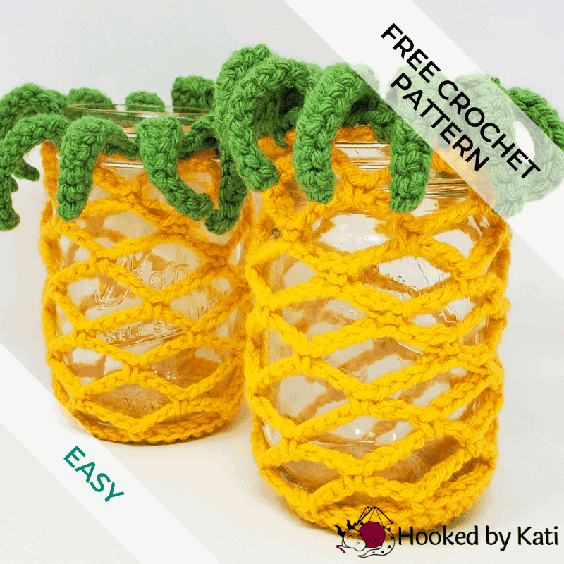 Pineapple Jar Covers | Free Crochet Pattern