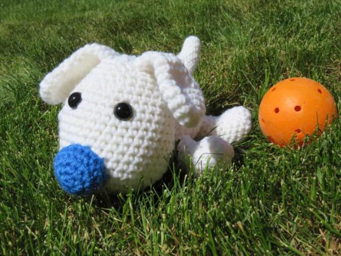 Free Crochet Pattern, Amigurumi, Fuzz the Dog | Hooked by Kati