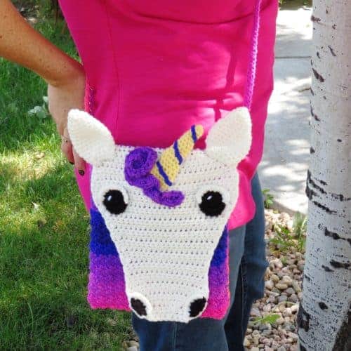 Unicorn Crossbody Bag Crochet Pattern