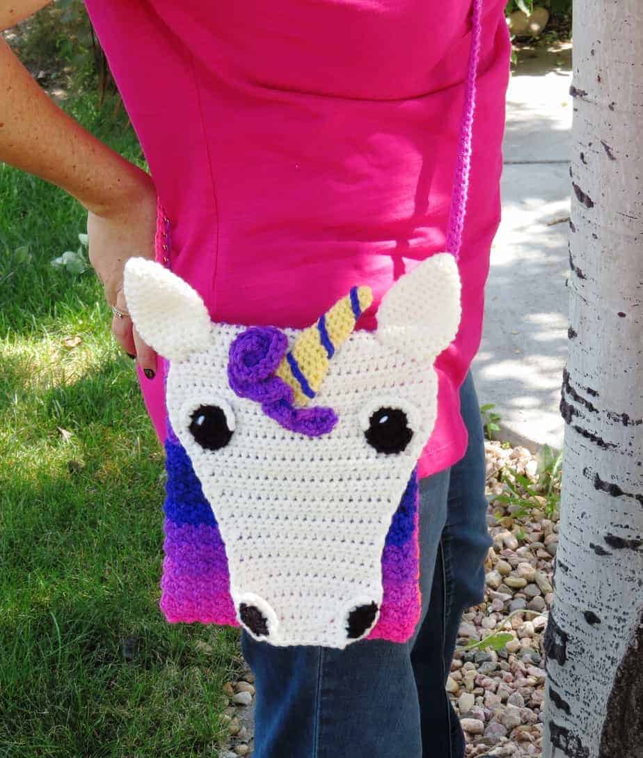 Unicorn Crossbody Bag Crochet Pattern