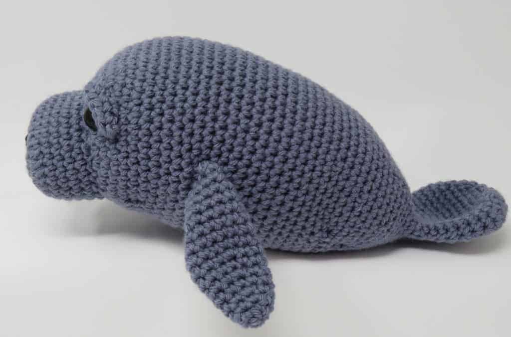 free manatee crochet pattern amigurumi | Hooked by Kati