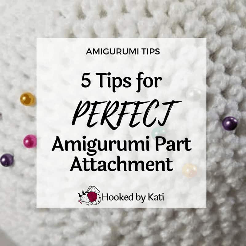 How To Crochet Skinny Amigurumi Parts - Hooked by Kati