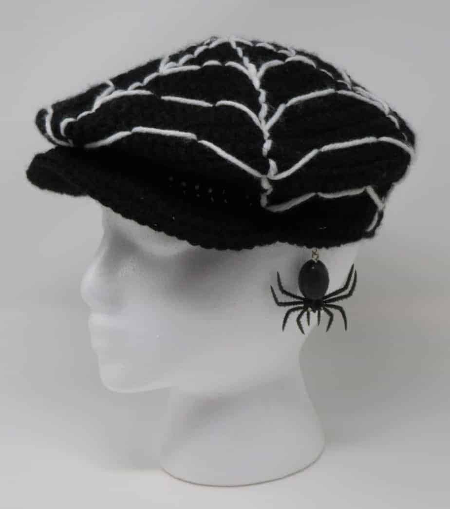 Spider Web Newsboy Hat | Free Crochet Pattern