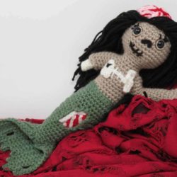 Zombie Mermzombie mermaid amigurumi free crochet pattern | Hooked by Katiaid crochet pattern printable .pdf | Hooked by Kati