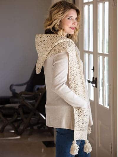 Road Trip Hooded Scarf | Crochet Magazine | Annie's | Hooked by Kati