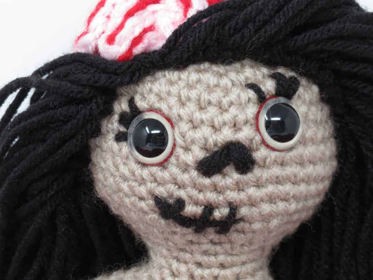 zombie mermaid amigurumi free crochet pattern | Hooked by Kati