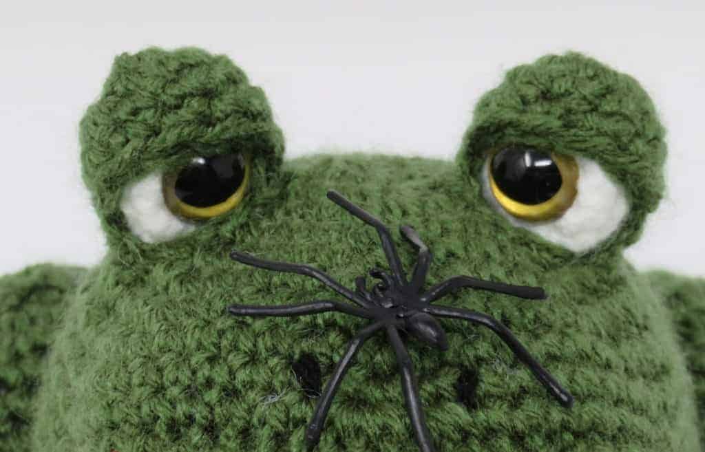 frog plushie free crochet pattern from Hooked by Kati
