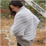 first snow cocoon cardigan sweater free crochet pattern, Hooked by Kati