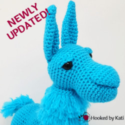 Groovy Llama Crochet Pattern, printable .pdf