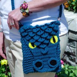 Dragon Cross Body Bag/Purse Crochet Pattern, printable .pdf