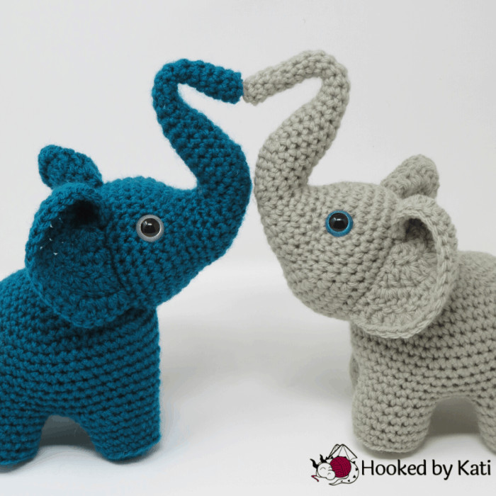 Elephants in Love Premium Crochet Pattern, printable pdf