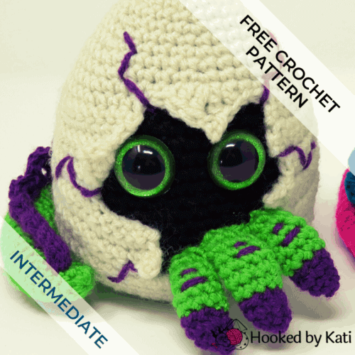 Hatching Dragon Egg Free Crochet Pattern feature image