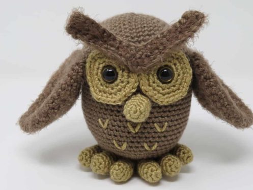 hygge owl amigurumi crochet pattern, printable pdf