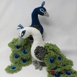 Regal the Peacock Premium Crochet Pattern, printable