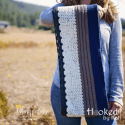 Everyday Everywhere Scarf printable crochet pattern Hooked by Kati