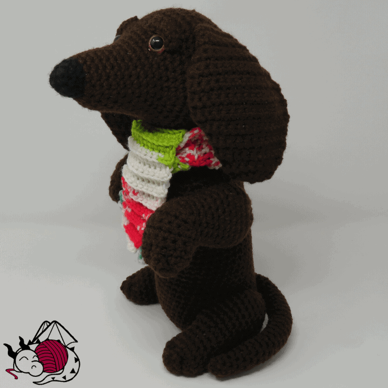 schnitzel the dachshund premium crochet pattern