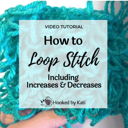 how to loop stitch crochet including increases and decreases