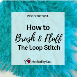 how to brush and fluff loop stitches on crochet amigurumi