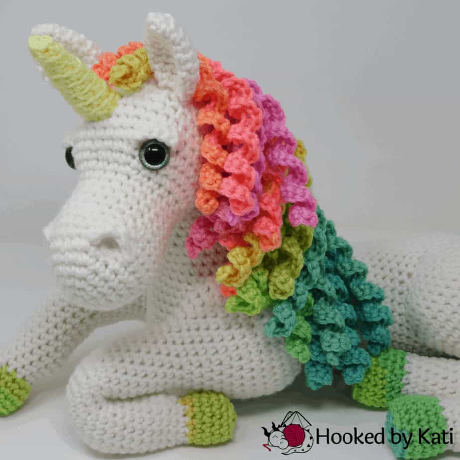 Ulyssa the Unicorn Premium Crochet Pattern, printable pdf