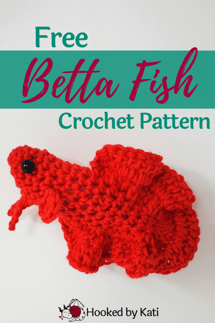Free Betta Fish Crochet Pattern - Hooked by Kati