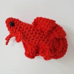 Betta Fish Premium Crochet Pattern from Hooked by Kati