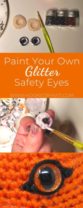 Learn how to paint your own custom glitter safety eyes with this fun and easy step-by-step tutorial! 