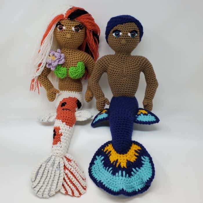 Betta & Koi Mermaid Couple | Premium Pattern Bundle