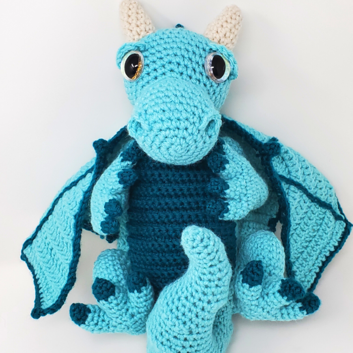 Toby the Newborn Dragon amigurumi crochet pattern