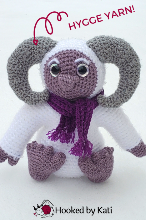 Telluride "Telly" the Yeti, a free crochet pattern from Hooked by Kati