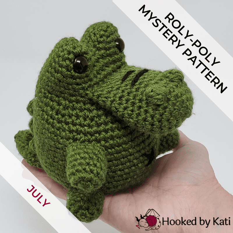 Abner The Alligator  Free Crochet Pattern - Hooked by Kati