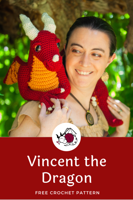 Vincent the Dragon free crochet amigurumi pattern