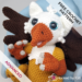 Newborn Baby Gryphon (Griffin) plush crochet pattern from Hooked by Kati