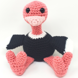little no-sew ostrich crochet pattern