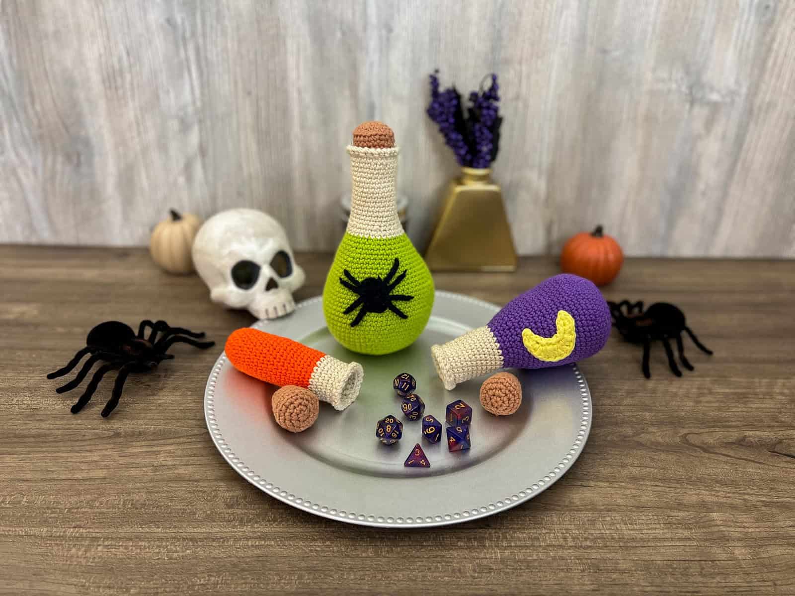Potion of Moonlight Dice Bottles by Green Fox Farms Designs